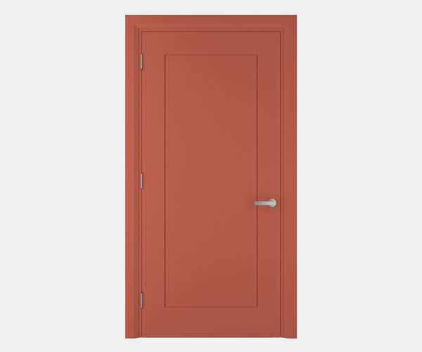 Shadbolt_Charnwood_lacquered_panelled_doors_Salmon_RAL_3022