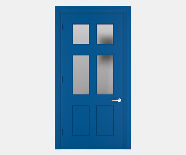 Shadbolt_Worth_lacquered_panelled_doors_with_glass_Blue_RAL_5005