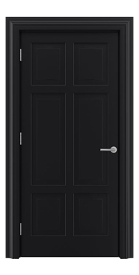 Shadbolt_Type10_Timeless_Hardwood_Door_in_RAL9005_paint_finish