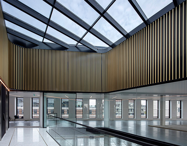 Top lift lobby at No1 New Oxford Street