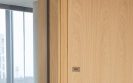 Veneered oak timber doors supplied by Shadbolt to the Institute of Physics building