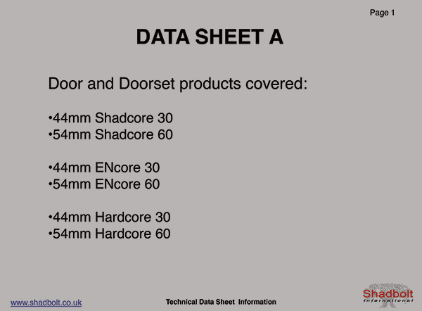 Doorset-Datasheet-A